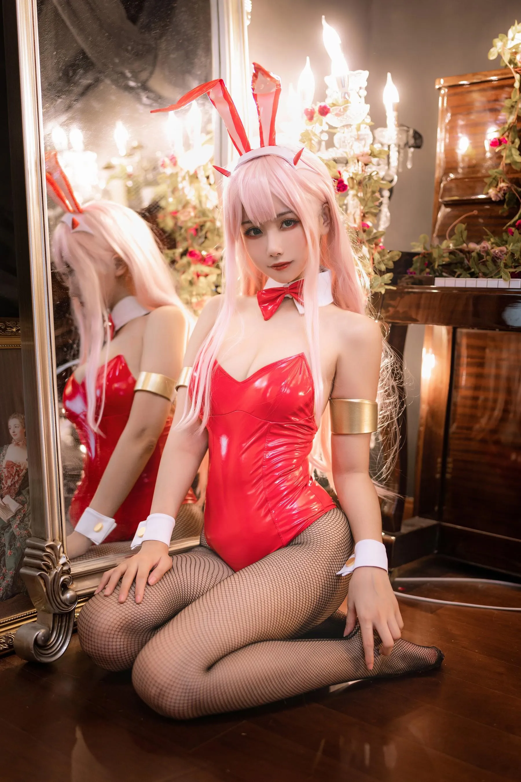 Momoko葵葵 – NO.36 DARLING in the FRANXX 02 泳装 兔女郎花嫁 [61P]插图6